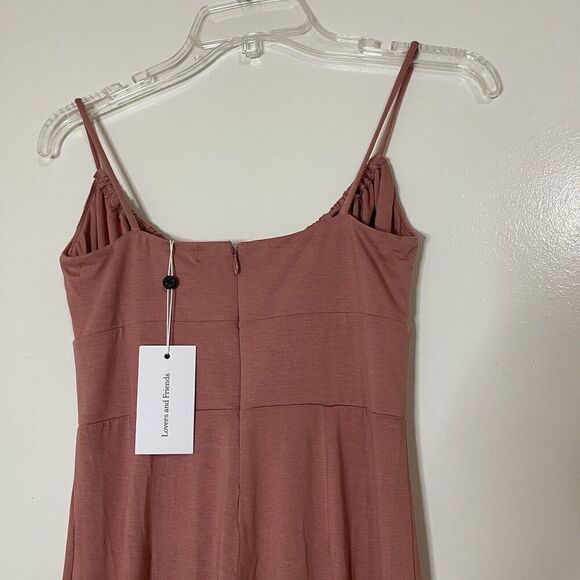 NEW! Lovers + Friends Pink Archie flare leg jumpsuit size US XS - Picture 9 of 9